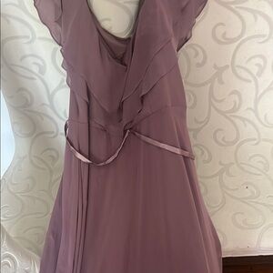 Elegant Mauve Evening Dress